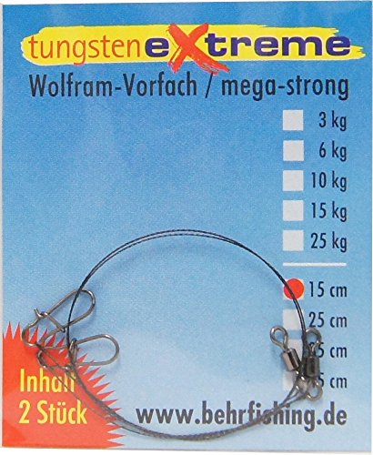Behr Tungsten-Raubfischvorfach-2701560 Mehrfarbig 6 kg 15 cm