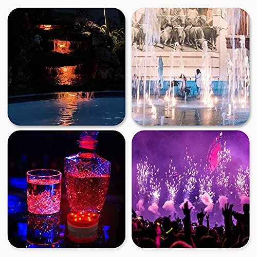 KIWIHOME Submersible LED Pool Lights, Pond Lights with Remote, 16