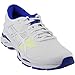 ASICS Women's Womens Gel-Kayano 24 Athletic Shoe, White/Blue Purple/Safety Yellow, 8 Medium US