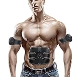 SHENGMI Abdominal Muscle Toner,EMS Abs Trainer,Abdominal Toning Belt,Wireless Body Massage Gym Workout Home Office Fitness Equipment For Abdomen/Arm/Leg