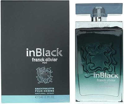 Franck Olivier In Black Eau de Toilette 75ml Woody Aromatic Men's Fragrance