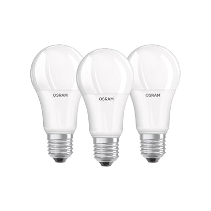 Osram LED Base Classic A Lampe, in Kolbenform mit E27-Sockel, nicht dimmbar, Ersetzt 100 Watt, Matt, Kaltweiß - 4000 Kelvin, 