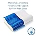 ViscoSoft Hypoallergenic Memory Foam Queen Arctic Gel Contour Pillow with Removable Cover