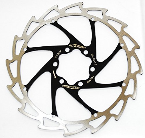 Alligator Light Weight Wind-Cutter Disc Brake Rotor, Apple Green, 180mm