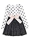 NNNJXD Toddler Girl Polka Dotted Multilayer Ruffled Long Sleeve Tutu Party Dresses Size 2-3 Years White