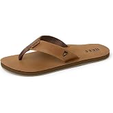 REEF Men's Leather Smoothy Flip Flops