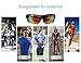 iXCC Polarized Glasses Sports Sunglasses for Men Women Cycling Running Fishing Golf with UV400 Protection, TR90 Frame and 5 Interchangeable Lenses