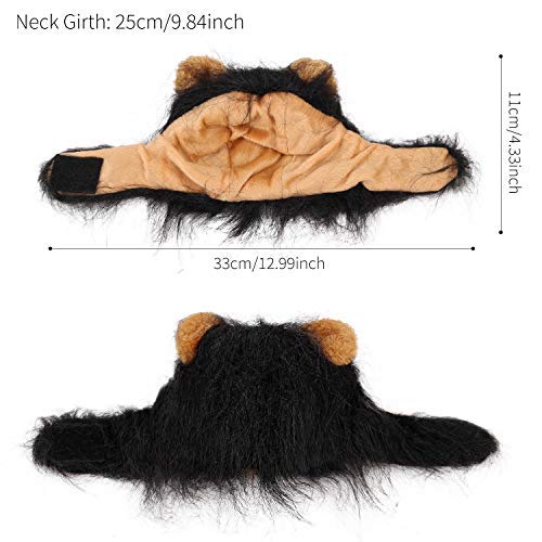 Legendog Cat Costume Halloween Bat Wings Pet Costumes Pet Apparel for Dogs and Cats (Lion Mane) - Thumbnail 5