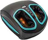 Shiatsu Foot Massager Machine with Heat - Electric Deep Kneading Massage & Air Compression - For Circulation, Feet Legs Muscle Relief, Plantar Fasciitis, Neuropathy Chronic Nerve Pain Therapy Spa Gift