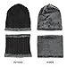Winter Beanie Hat Scarf Set Warm Knit Hat , Outdoors Ski Thick Knit Skull Cap Scarf Set for Men and Wowen