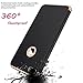 Hovisi 3 in 1 Anti-Scratch Anti-Fingerprint Shockproof Electroplate Frame with Non Slip Coated Case for iPhone7 Plus (Black)