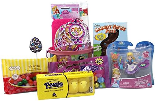 Disney Princess Easter Basket | Great for Little Girls | Pre Filled with Stuffers, Chocolate, Candy, Treats and Toys | Perfect for Kids of Most Ages
