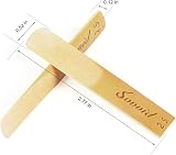 Sovvid 10 Pack Bb Clarinet Reeds Strength 2.5 Thinner Tip Unfiled Cut Case view 2