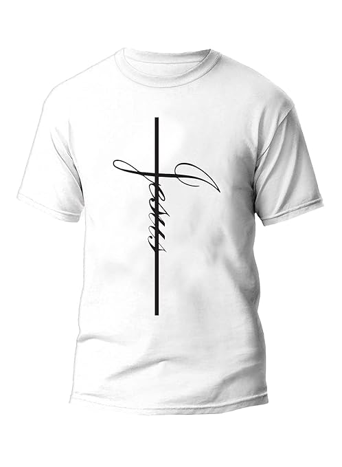 Buy Graphic Print Round Neck T-Shirts | White Color at Amazon.in