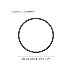uxcell Piston Ring Set, 2Pcs 40mm x 1.5mm Standard