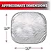 Custom Accessories 17950 25-Inch x 28-Inch Nylon Loop Solar Shield Sunshade, 2 Piece
