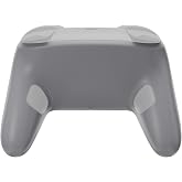 eXtremeRate Bottom Shell for Nintendo Switch 2 Pro, New Hope Gray | Custom DIY Rear Back Plate Housing Replacement Cover Case for Nintendo Switch 2 Pro Controller