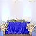 ShinyBeauty Royal Blue Sequin Tablelcoth 60x102-Inch Rectangle Sequin Tablecloth Overlay Blue Glitter Tablelcoth Baby Shower Tablecloth Wedding Birthday Party Event Table Decor