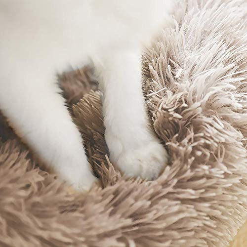 Love's cabin 20in Cat Beds for Indoor Cats - Heated Cat Bed with Machine Washable, Waterproof Bottom - Fluffy Dog and Cat Calming Cushion Bed for Joint-Relief and Sleep Improvement - Thumbnail 6