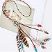 AWAYTR Tribal Style Feather Boho Headband Beads Cute Masquerade Fancy Dress Waistband Headpieces Hippie Hair Accessories