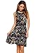 Zeagoo Women Casual Floral Print Fit And Flare Summer Short Mini Dress