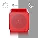 Bluetooth Speakers,ACLUXS Magicbox Portable Wireless Speaker with Enhanced Bass for iPhone, iPad Mini, iPad 4/3/2, iTouch, Nexus, Samsung and other Smart Phones and Mp3 Players,Red