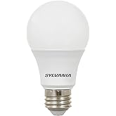 LEDVANCE A19 LED Light Bulb, 9W, 60W Equivalent, Dimmable, 800 Lumens, Frosted, 3000K, White - 1 Pack (40043)