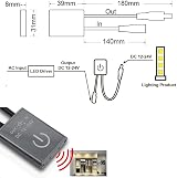 Taikuwu IR Motion Sensor Switch 12-24V LED Wardrobe Cupboard Light Auto On Off view 3