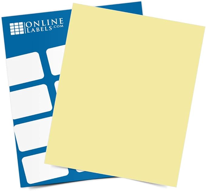 yellow label paper