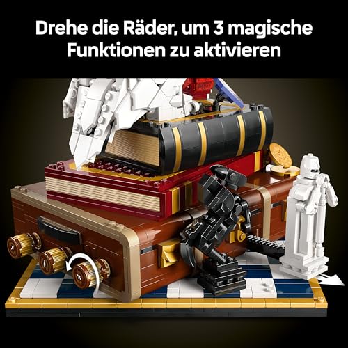 Harry Potter Stein der Weisen - Sammleredition - DIY Deko - Modellbau mit Miniatur Filmszenen - Hedwig Eulenfigur, 3 Minifiguren - Geschenk für Männer, Frauen und Fans - 76466