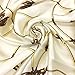 YOUR SMILE Silk Feeling Scarf Women's Fashion Pattern Beige Chain Large Square Satin Headscarf (301)