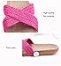 Huluwa Linen Slippers, Unisex Summer Skidproof Indoor Couples Home Outdoor Beach Sandals, Light Red, 7