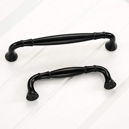 Puerta De Gabinete Perilla Tirador De Puerta De Armario De Cocina Negro