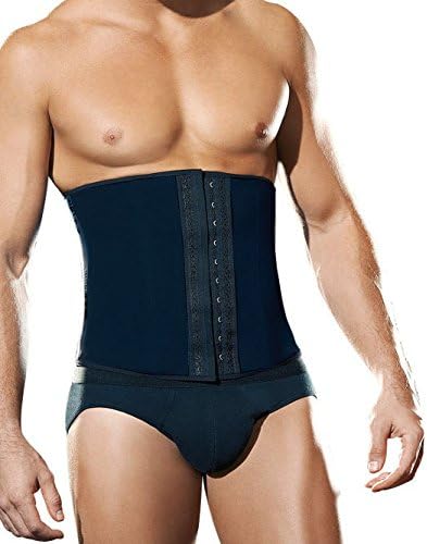 Fierce Honey Men's Neoprene Shapewear Waist and Abdominal Girdle, Black, X-Large