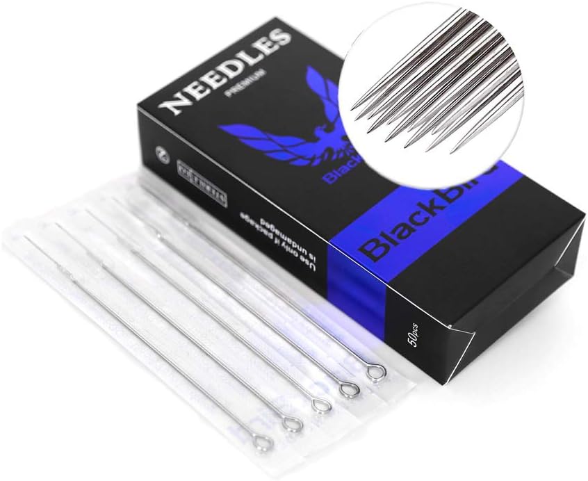 Tattoo Needles 11RM, Ahat Tattoo Needles 11 Round Curved Magnum Disposable & Sterilized for Tattoo Machine Tattoo Kits Tattoo Supplies- 50PCs