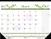 House of Doolittle 2017 Monthly Desk Pad Calendar, Earthscapes Whimsical Floral, 22 x 17