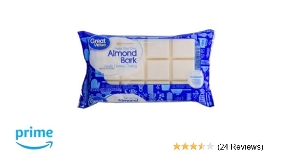 Amazon Com Vanilla Almond Bark 24 Oz Segmented Bar Grocery