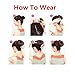 SARLA Ballet Bun Extensions Chestnut Brown Synthetic Drawstring Updo Hair Bun Hair Piece for Women Girls Lady Donut Chignon