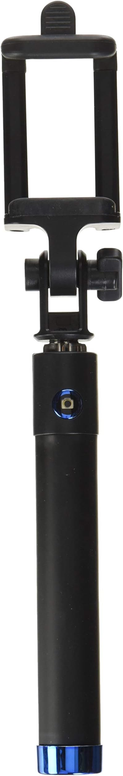 CHRISTMAS DEAL FotoGroov® Selfie Stick Compact Pocket Size Bluetooth Smart Phone Monopod for iPhone 6 6S 5 5S Android Cell Phones GoPro Camera (Blue)