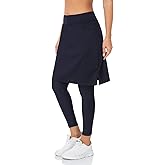 WOWENY Womens 20'' Knee Length Tennis Skirts Athletic Long Golf Skorts Skirts with Inner Shorts Pockets