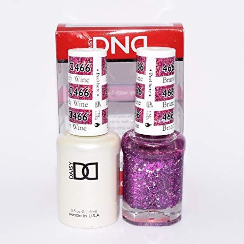 DND *Duo Gel* (Gel & Matching Polish) Glitter Set 466 - Brandy Wine by DND Gel