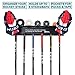 Better Hockey Extreme Stick Rack - Get Your Sticks Off The Floor and Organized - Concave Pockets for Pucks, Balls, Wax and More - Easy to Install - Holds up to 60 lbs - Made in USA