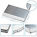 JuneLsy Professional Business Card Holder, Stainless Steel Card Case Slim and Lightweight Design for Men and Women(L-A1)