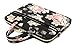 kayond Black Rose Patten water-resistant Laptop Shoulder Messenger Bag Case Sleeve for 14 Inch 14.1 Inch Laptop