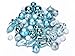 Sea Team 50-Pack Assorted Shatterproof Christmas Balls Ornaments Set Decorative Baubles Pendants with Reusable Gift Package for Xmas Tree (Babyblue)