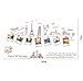 ufengke Creative Travel Memories Picture Photo Wall Decals, World-Famous Attractions, Living Room Bedroom Removable Wall Stickers Murals