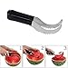Angelbubbles Watermelon Slicer Large Melon Cutter 100% 304 Stainless Steel (Black)