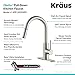Kraus KPF-2620SS Modern Oletto Single Lever Pull Down Kitchen Faucet, Stainless Steel