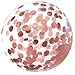 36inch Rose Gold Round Confetti Balloons Giant Clear Latex Helium Balloons Confetti Balloons Wedding Bridal Shower Nursery Baby Shower Birthday Favors Party Decorations