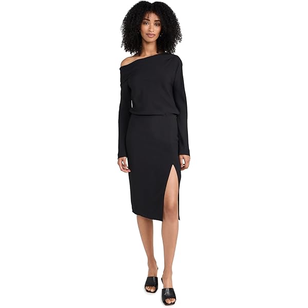 Theory grossed popplin dress ブラック S Theory Official Site | Flare Dress in Ottoman Knit